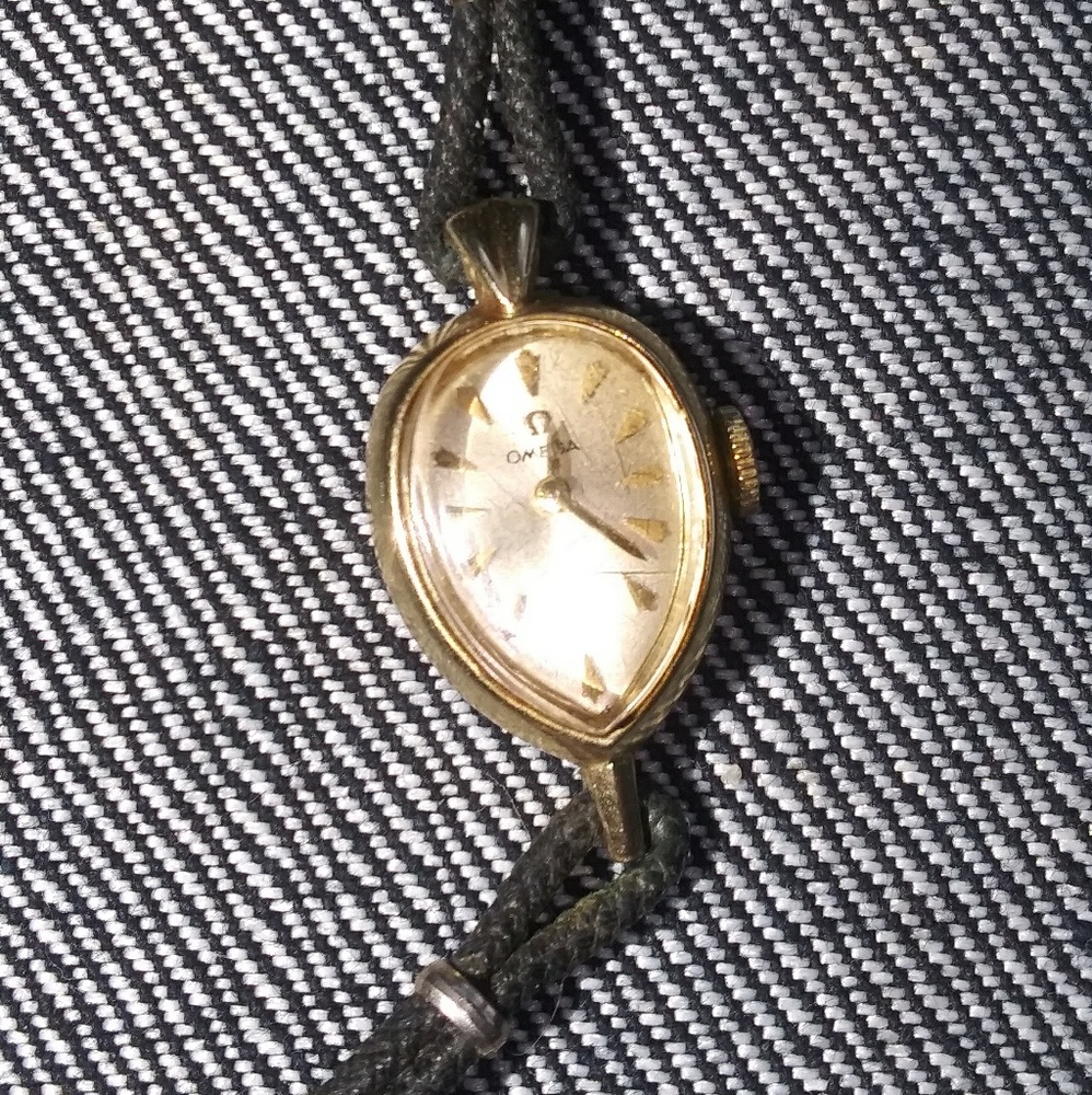 Vintage Omega watch 14 k gf.works